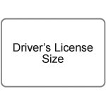 DRIVERS LICENSE SIZE 2 3/8 X 3 5/8 - 100/BOX